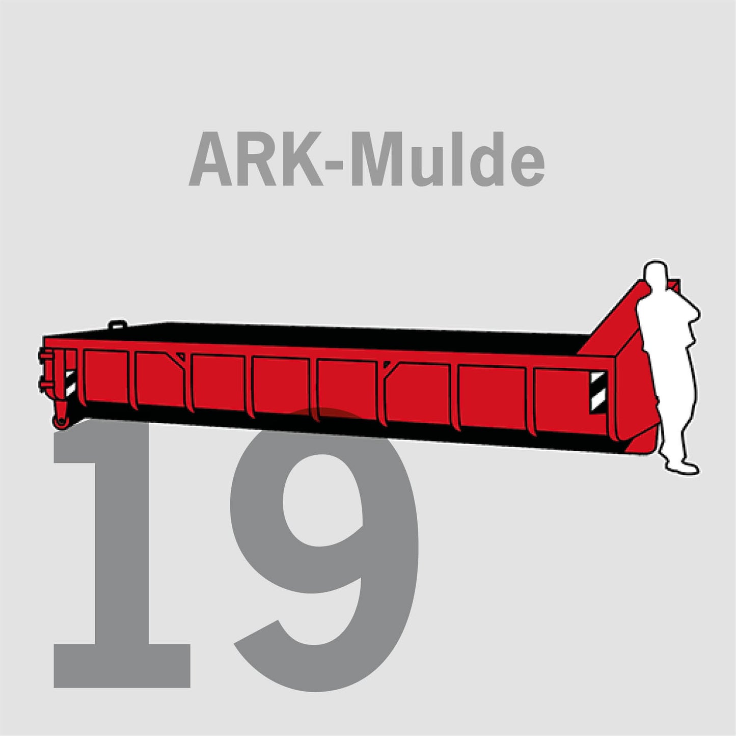 19 cbm Abrollkipper-Mulde