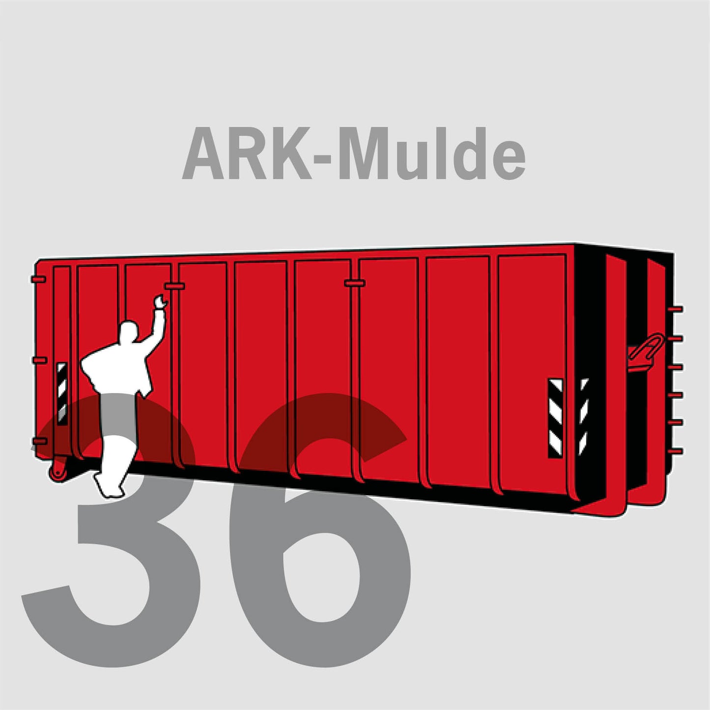 36 cbm Abrollkipper-Mulde