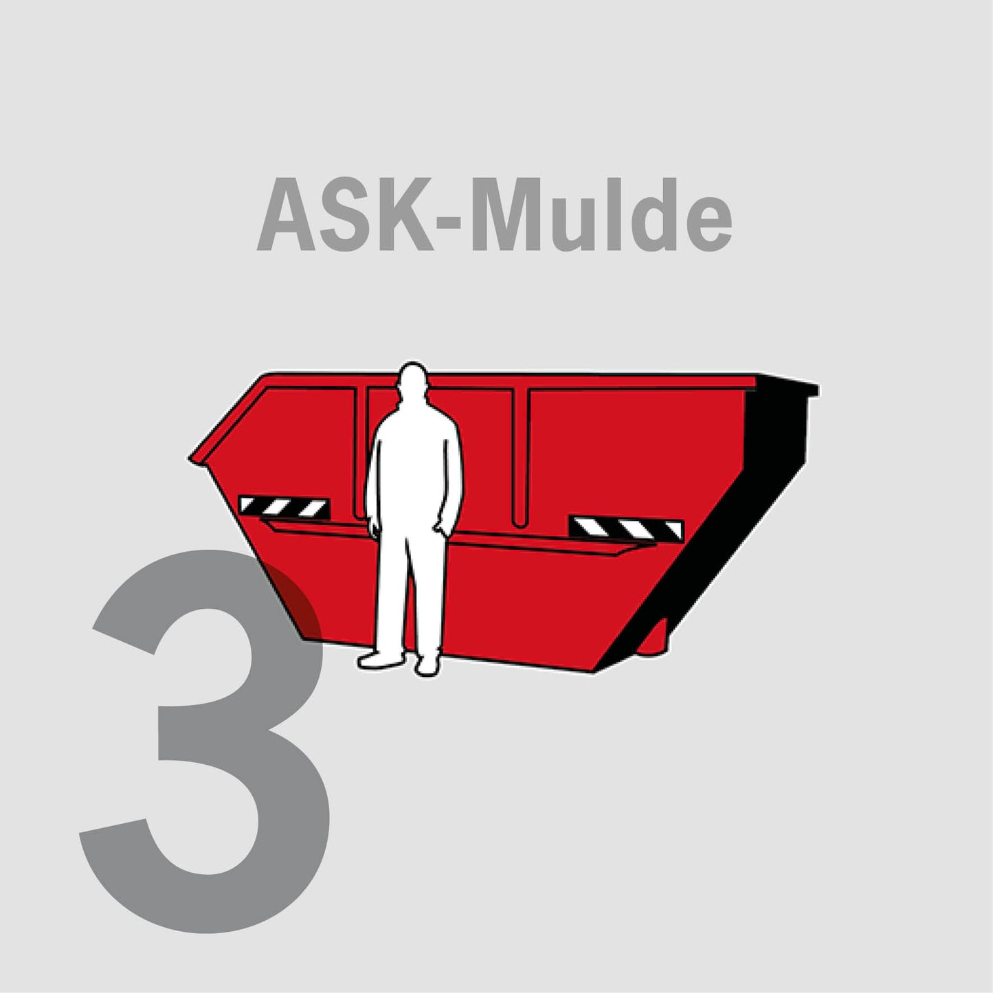 3 cbm Absetzkipper-Mulde