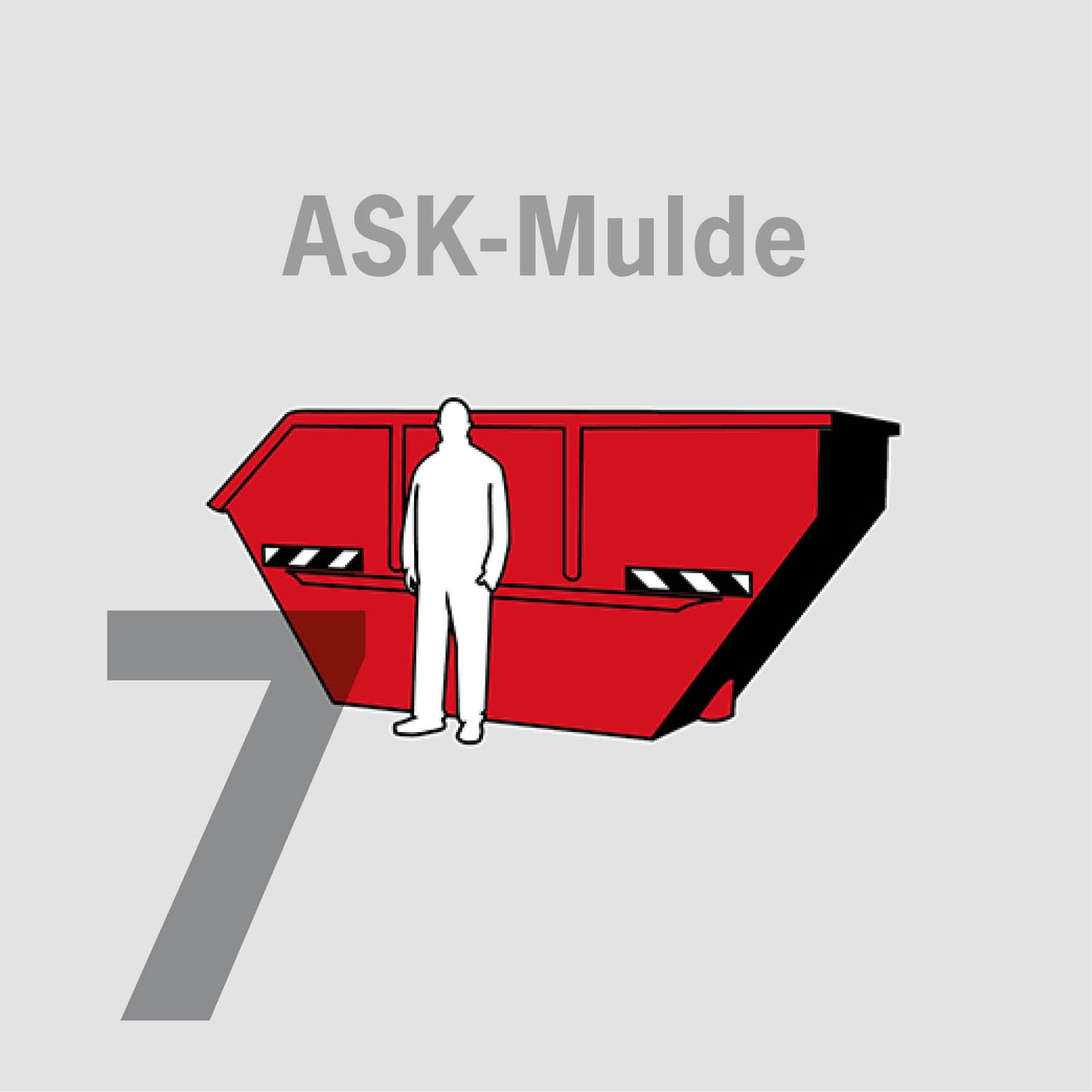 7 cbm Absetzkipper-Mulde